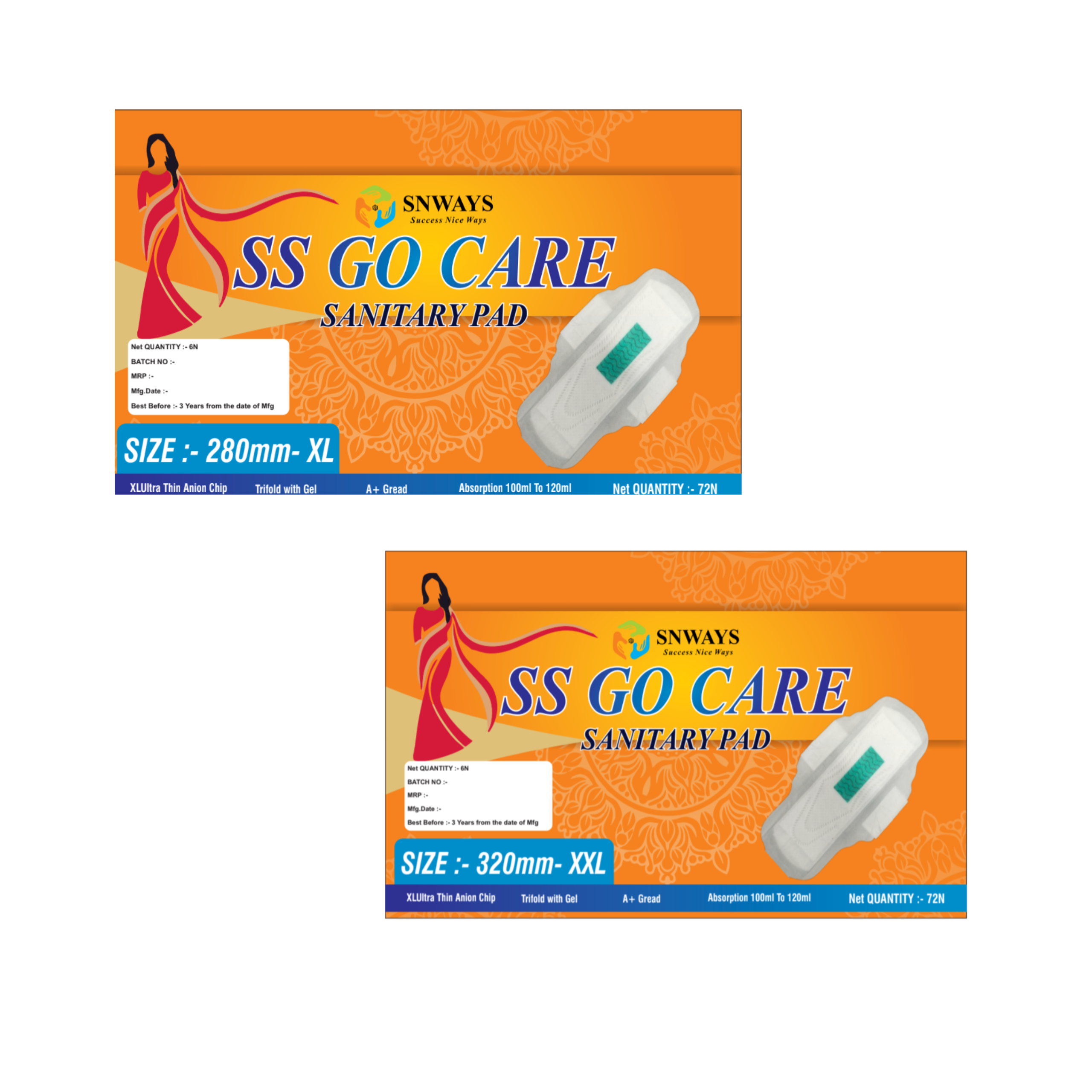 SS GO CARE Sanitary Pad